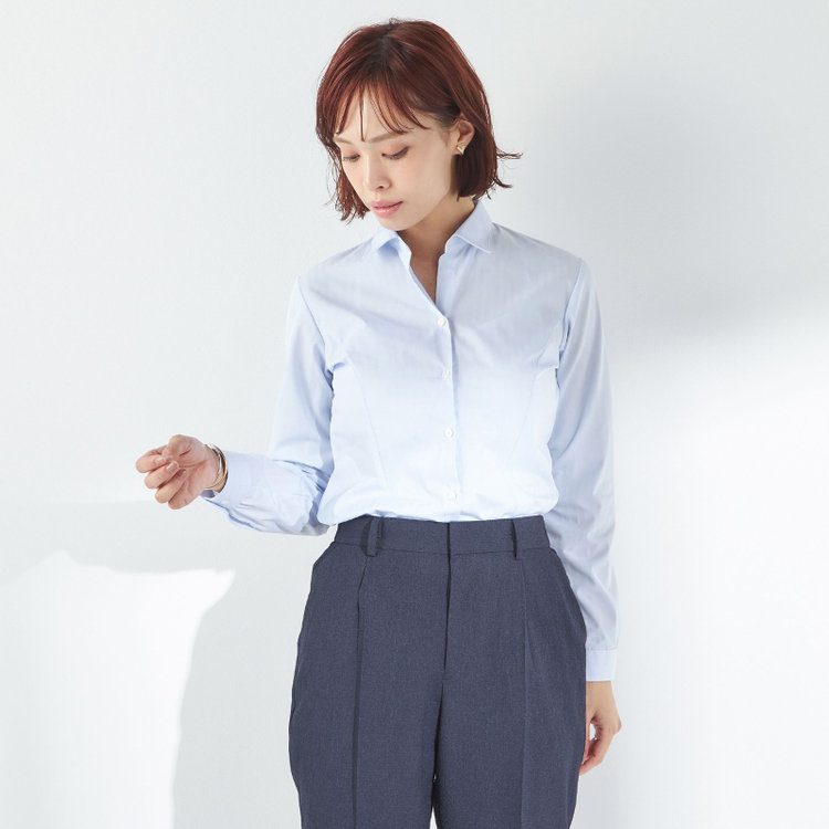 スーツセレクト　長袖ワイシャツ 8枚セット SUIT SELECT×Samantha Thavasa】【長袖】リボン&フリル取り外し