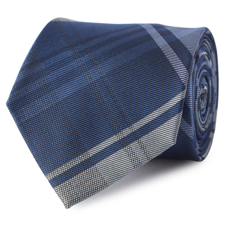 ブラックライン 【BLACK LINE】シルクブレンドチェックネクタイ 7.5cm幅/ネイビー その他