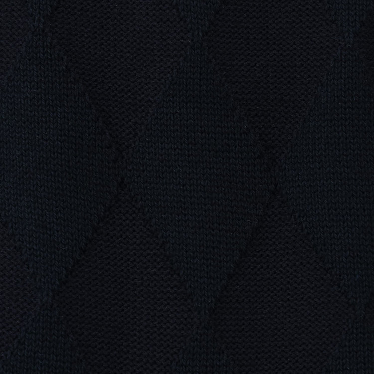 スーツセレクト 【発送在庫あり】ソックス/ネイビー×シャドーアーガイル/（25cm～27cm） 紺中間