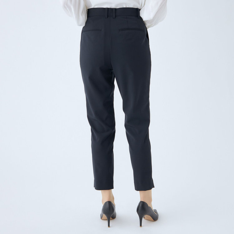 シルバーライン 【SL】【年間】テーパードパンツ/ネイビー/ウォッシャブル/※裾上げ済仕様 紺中間