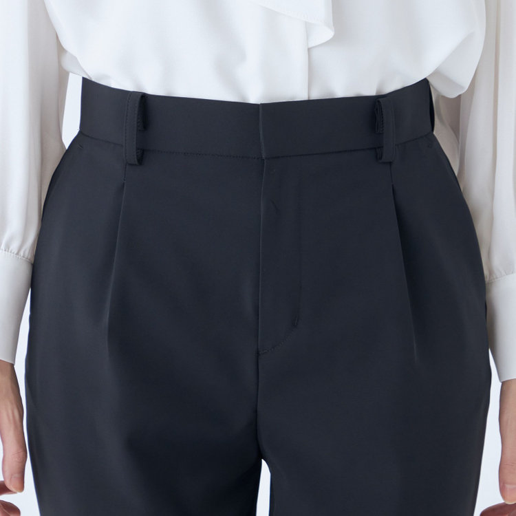 シルバーライン 【SL】【年間】テーパードパンツ/ネイビー/ウォッシャブル/※裾上げ済仕様 紺中間