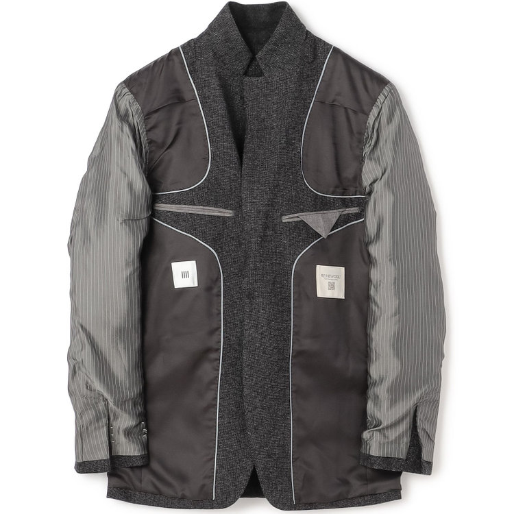 シルバーライン 【CLASSICO TAPERED】【秋冬】2釦シングルスーツ 1タック/グレー/RE:NEWOOL/※裾上げ必要 グレー濃色