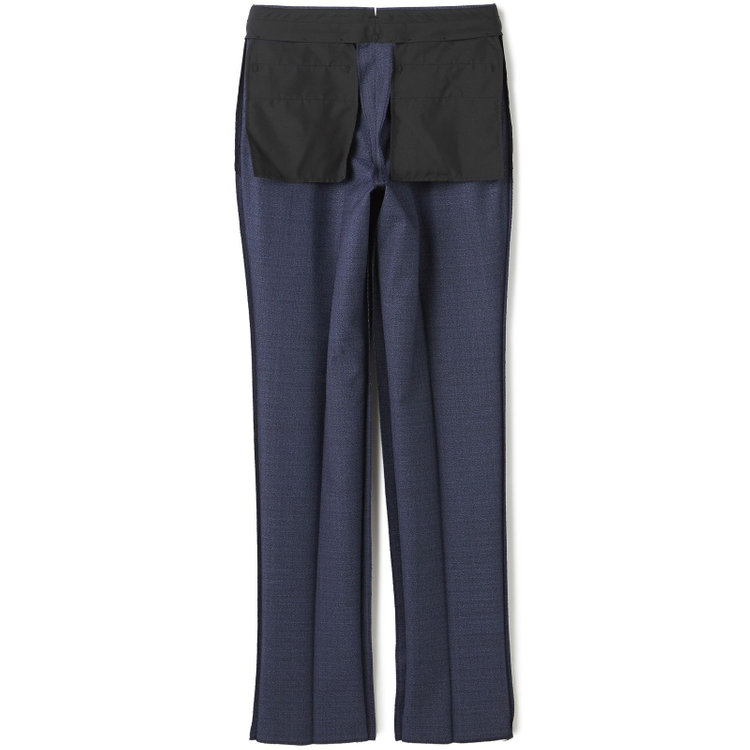 シルバーライン 【CLASSICO TAPERED】【春夏】3釦段返りシングルスーツ 2タック/ネイビー/パッチポケット/ウエストムーブ/MARZOTTO/※裾上げ必要 青濃色