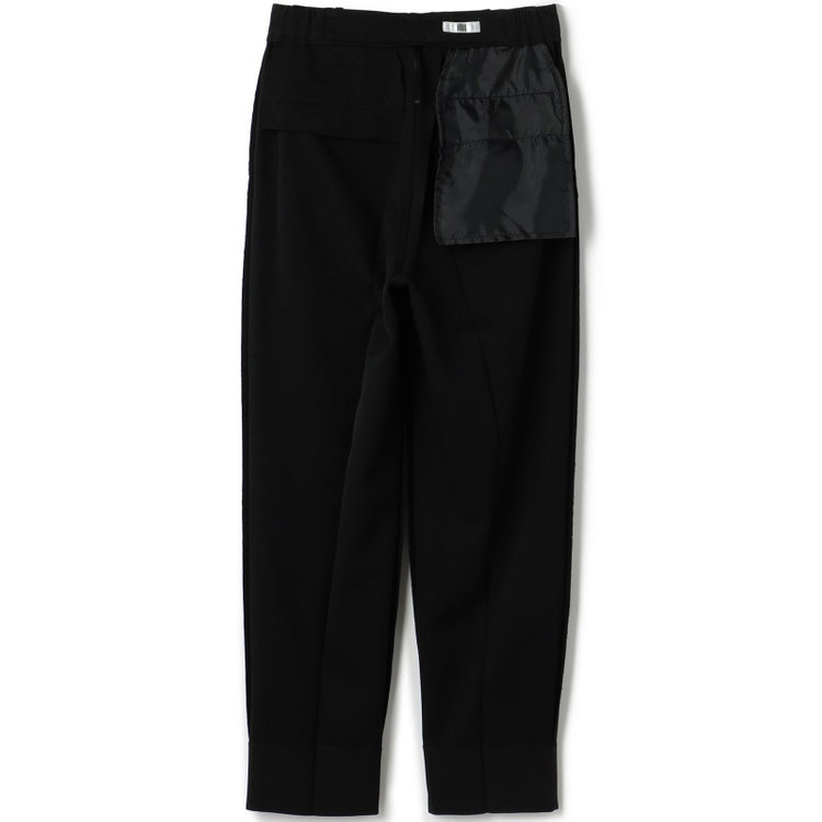 シルバーライン 【SL】【秋冬】1釦シングルパンツスーツ/ブラック×ドビー/パンツウエストシャーリング/ウォッシャブル/※パンツ裾上げ済仕様 黒