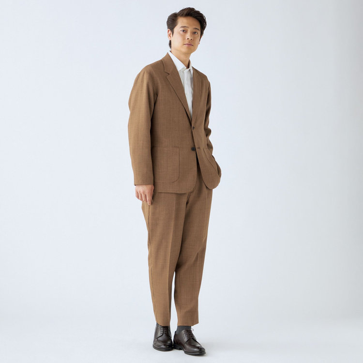 ブラックライン 【RBC】【春夏】2釦オーバーサイズジャケット/ブラウン/パッチポケット/4S SUSTAINABILITY&ECOLOGY FABRIC 茶中間