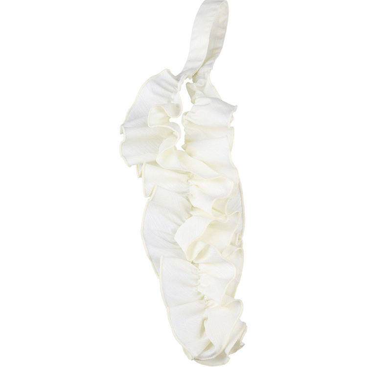 スーツセレクト 【SUIT SELECT×Samantha Thavasa】【長袖】リボン&フリル取り外しスキッパー/イエロー×ドビーストライプ/形態安定 イエロー系(黄)