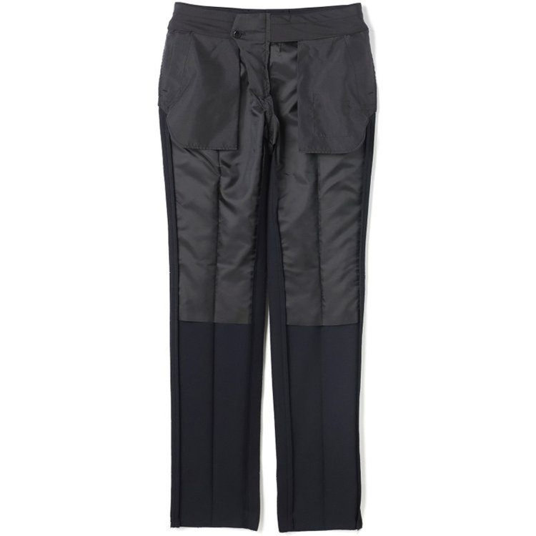 ブラックライン 【KSW】【年間】2釦シングルスーツ 0タック/ネイビー×シャドーストライプ/ウォッシャブルパンツ※裾上げ必要 紺濃色