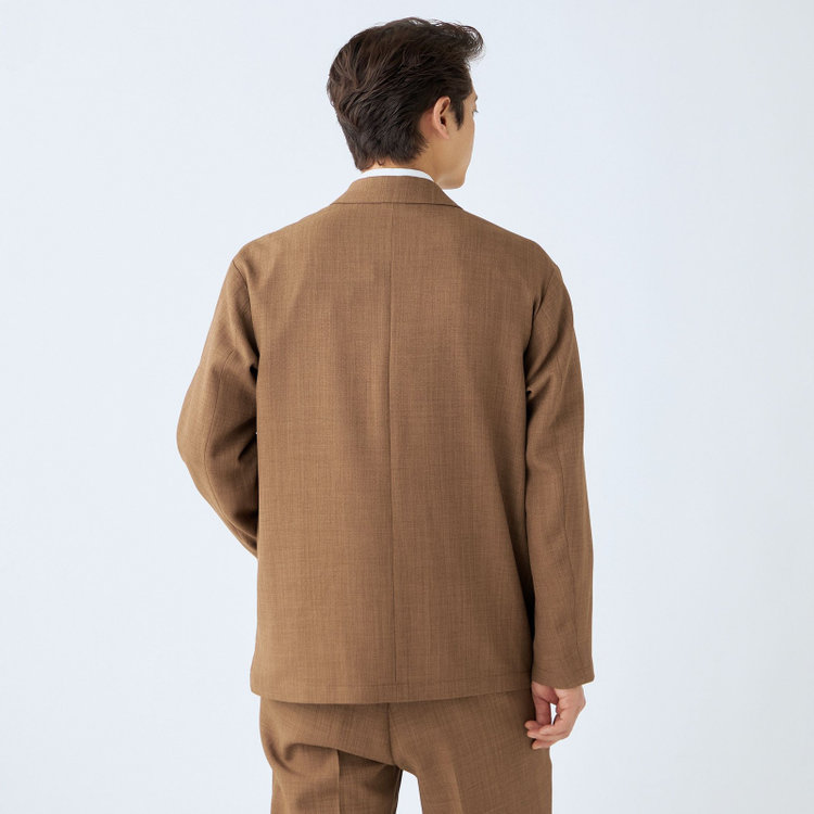 ブラックライン 【RBC】【春夏】2釦オーバーサイズジャケット/ブラウン/パッチポケット/4S SUSTAINABILITY&ECOLOGY FABRIC 茶中間