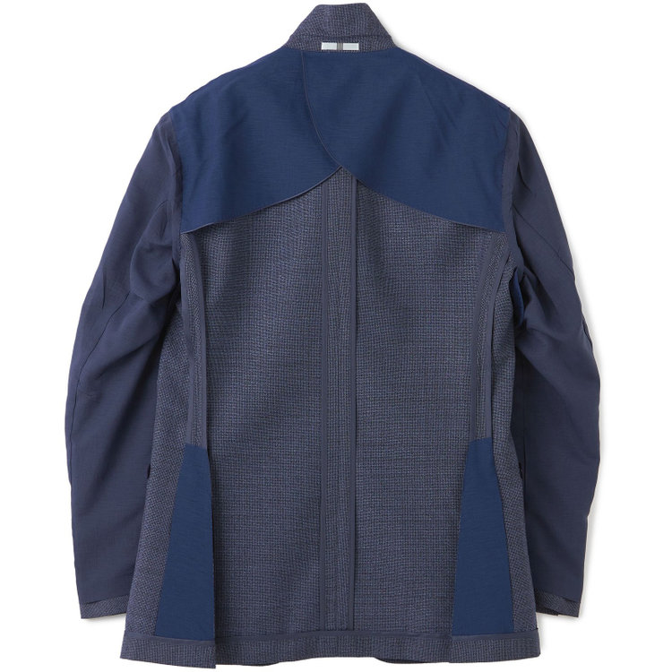 シルバーライン 【CLASSICO TAPERED】【春夏】3釦段返りシングルスーツ 2タック/ネイビー/パッチポケット/ウエストムーブ/MARZOTTO/※裾上げ必要 青濃色