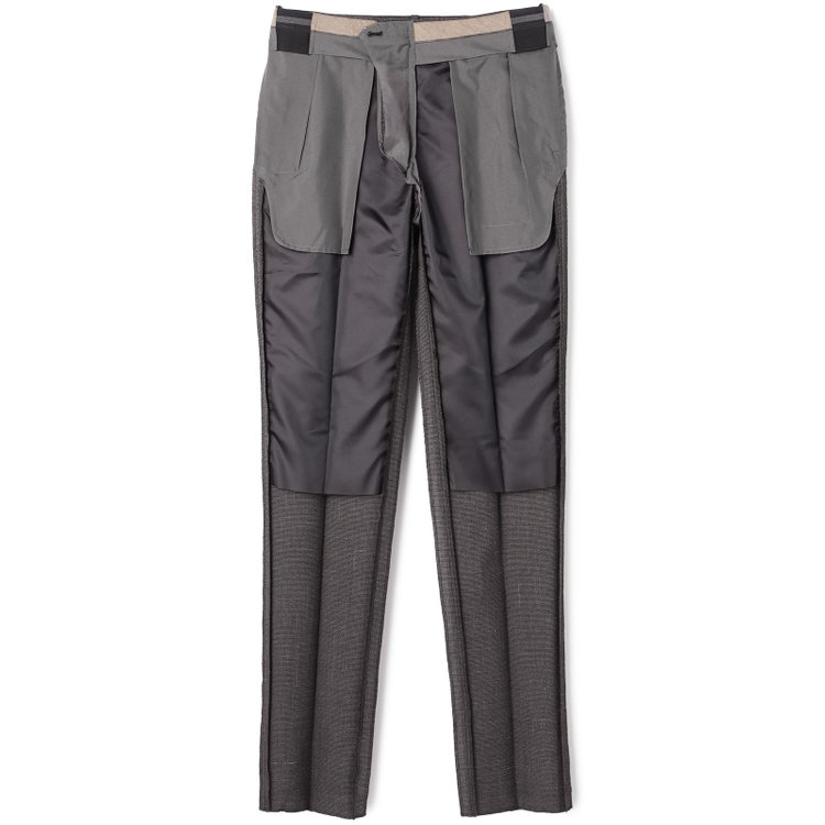 シルバーライン 【CLASSICO TAPERED】【春夏】3釦段返りシングルスーツ 2タック/ブラウン×ハウンドトゥース/ウエストムーブ/NEW ZEALAND WOOL MIX/※裾上げ必要 茶中間