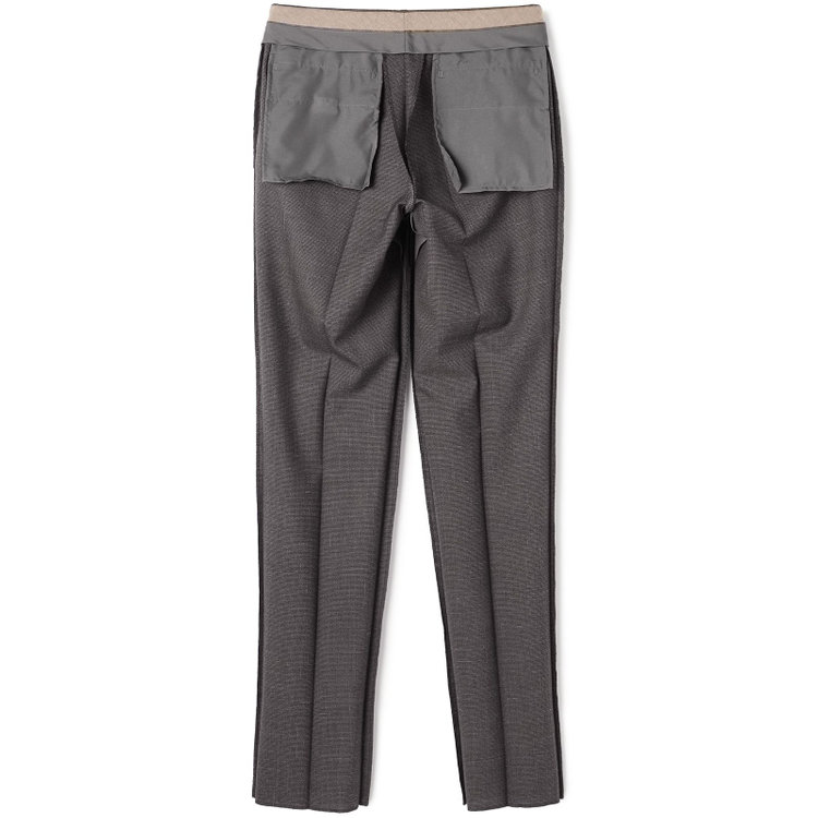 シルバーライン 【CLASSICO TAPERED】【春夏】3釦段返りシングルスーツ 2タック/ブラウン×ハウンドトゥース/ウエストムーブ/NEW ZEALAND WOOL MIX/※裾上げ必要 茶中間