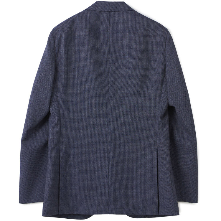 シルバーライン 【CLASSICO TAPERED】【春夏】3釦段返りシングルスーツ 2タック/ネイビー/パッチポケット/ウエストムーブ/MARZOTTO/※裾上げ必要 青濃色