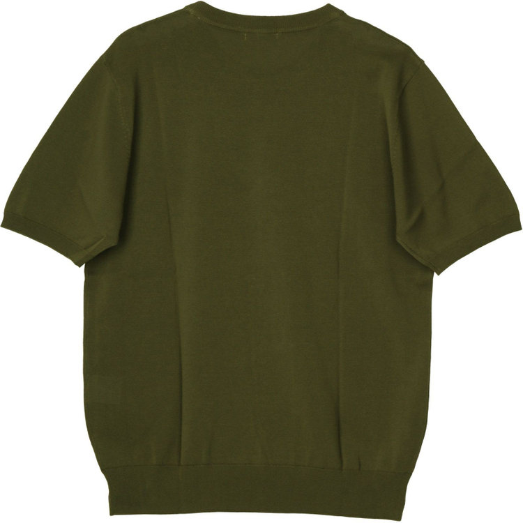 スーツセレクト 【WEB限定/OUTLET】【発送在庫あり】【RBC】【半袖】クルーネックニットTシャツ/カーキ カーキ系(濃緑)