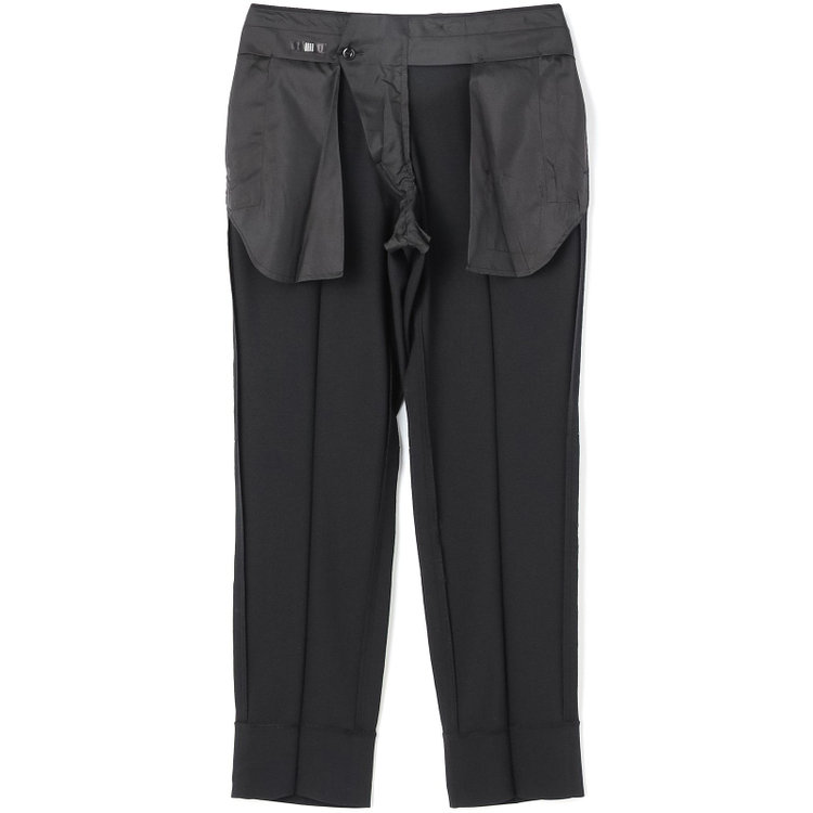 ブラックライン 【SLIM TAPERED】【年間】ウォッシャブル0タックテーパードパンツ/ブラック/裾上げ済仕様 黒