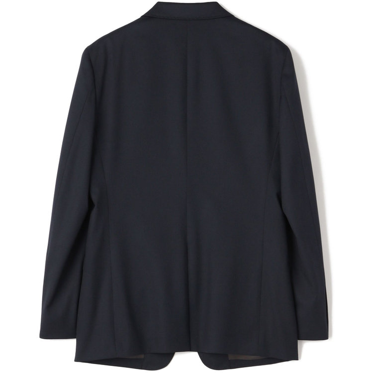 ブラックライン 【SLIM TAPERED_2】【年間】2釦シングルスリーピーススーツ 0タック/ネイビー/ウエストシャーリング/4S SUSTAINABILITY&ECOLOGY FABRIC/※パンツ裾上げ済仕様 紺濃色