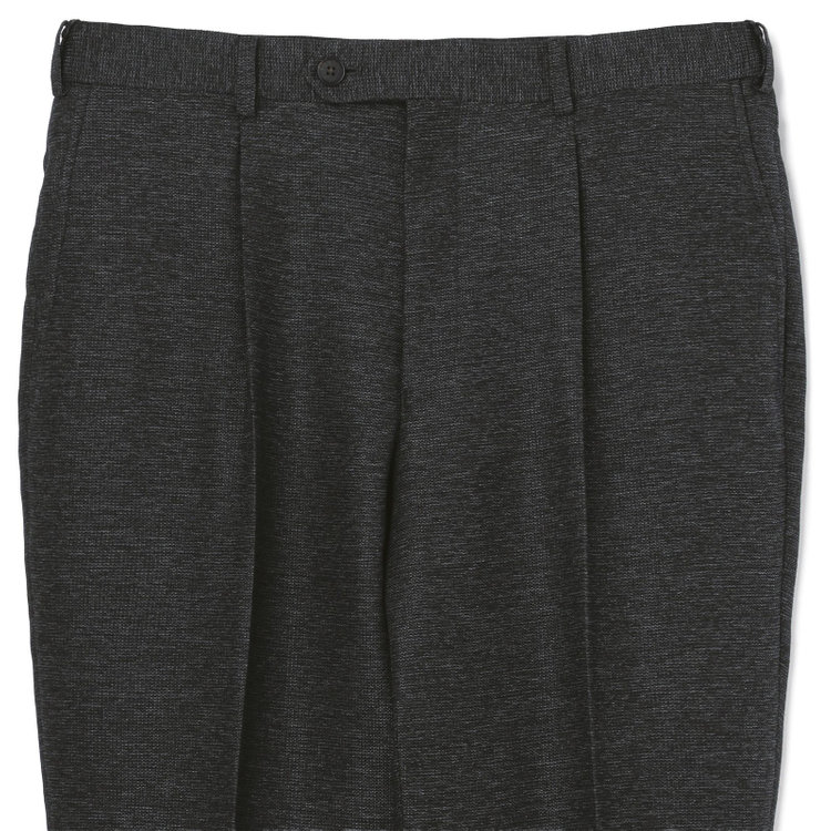 シルバーライン 【5DAYS CLOSET】【RBC】【春夏】1タックテーパードパンツ/グレー×レノクロス/ウエストムーブ仕様/4S SUSTAINABILITY&ECOLOGY FABRIC/※裾上げ必要 グレー濃色