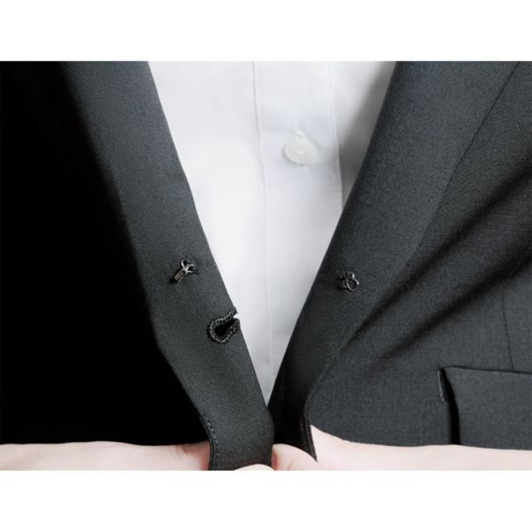 スーツセレクト 【SUIT SELECT×overE】2釦ジャケット/ブラック/ウォッシャブル ブラック系(黒)