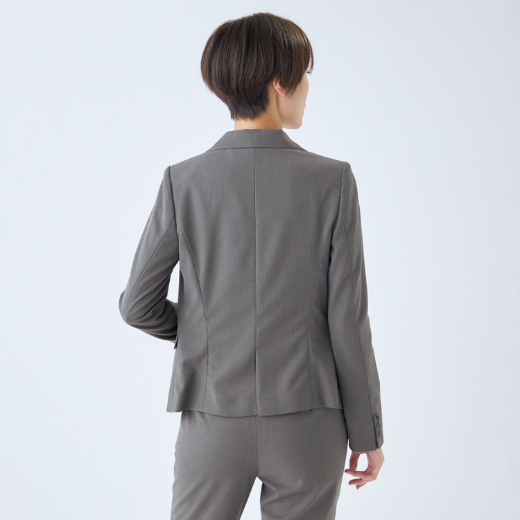 ブラックライン 【SKINNY】【年間】1釦シングルジャケット/グレー×シャドーツイル/ウォッシャブル グレー中間