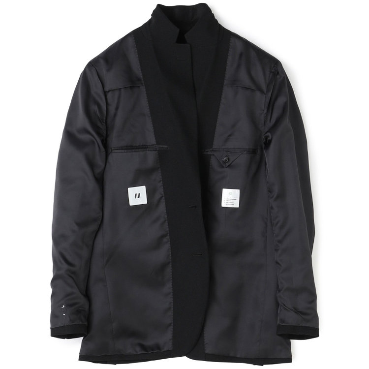 シルバーライン 【CLASSICO TAPERED】【秋冬】2釦ジャケット/ブラック/4S SUSTAINABILITY&ECOLOGY FABRIC 黒