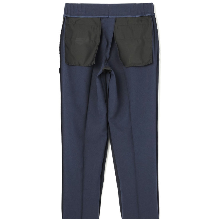 シルバーライン 【RBC】【春夏】3釦段返りシングルスーツ 2タック/ネイビー/パッチポケット/ドローコード&ウエストシャーリング/※パンツ裾上げ済仕様 紺中間