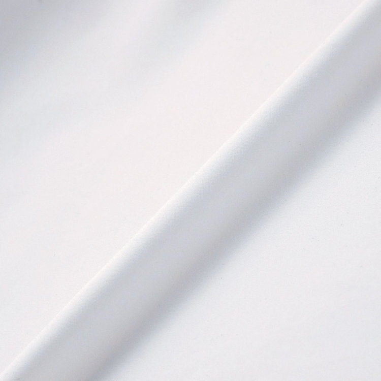 シルバーライン 【SILVER LINE/7分袖】パール釦付きキーネックプルオーバー/ホワイト/「ウォッシャブル可能」「2WAYストレッチ」「防シワ」「UV加工」「接触冷感」「透け軽減」 白