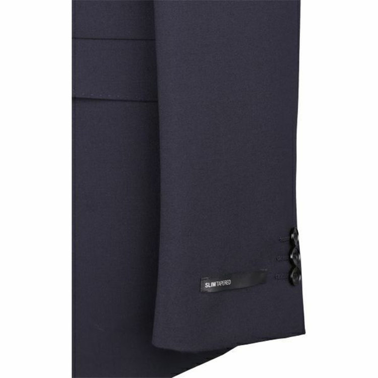 スーツセレクト 【WEB限定/OUTLET】【SLIM TAPERED_2】【年間】スペアパンツ付き/2釦シングルスーツ 0タック/ネイビー×ソリッド/THE RECRUIT STYLE/SHOWER CLEAN ネイビー系(紺)