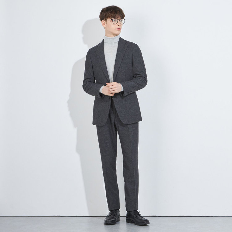 シルバーライン 【CLASSICO TAPERED】【秋冬】2釦シングルジャケット/グレー/4S SUSTAINABILITY&ECOLOGY FABRIC グレー濃色