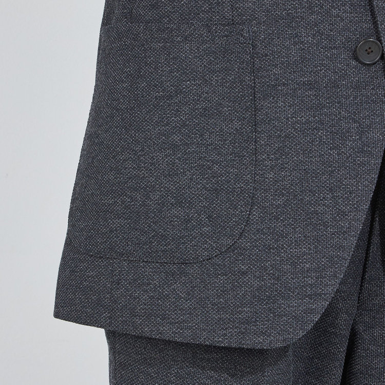 シルバーライン 【CLASSICO TAPERED】【秋冬】2釦シングルジャケット/グレー/4S SUSTAINABILITY&ECOLOGY FABRIC グレー濃色