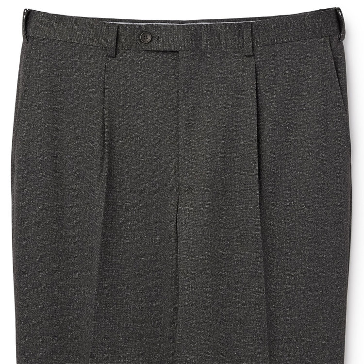 シルバーライン 【5DAYS CLOSET】【RBC】【秋冬】1タックテーパードパンツ セットアップ対応/ チャコール×カルゼ調ジャージ生地×プリントデニム /ウエストムーブ / ウォッシャブル ※裾上げ必要 黄淡色