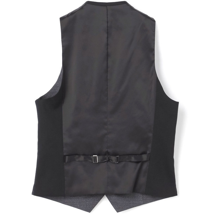 シルバーライン 【CLASSICO TAPERED】【年間】【結婚式対応可】2釦シングルフォーピーススーツ 1タック/ブラック＋コーディネートパンツグレー/両面ジレ/ウエストムーブ/4S SUSTAINABILITY&ECOLOGY FABRIC/※裾上げ必要 黒