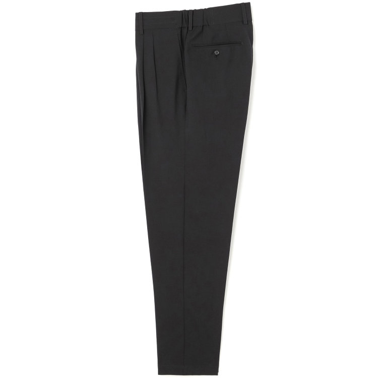 シルバーライン 【RBC】【春夏】3釦段返りシングルスーツ 2タック/ブラック/ドローコード&ウエストシャーリング/※パンツ裾上げ済仕様 黒