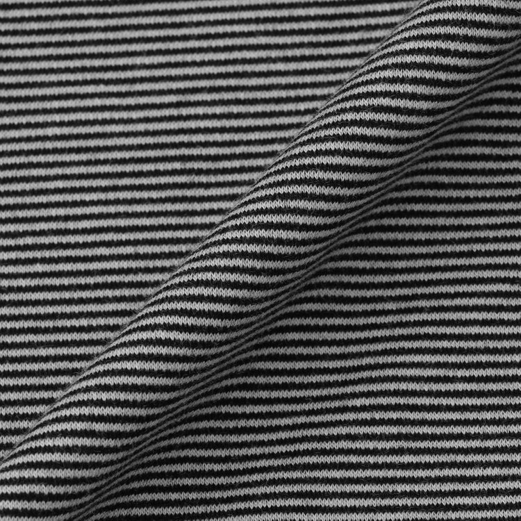 スーツセレクト 【RBC/長袖】ボーダーシャツ/ブラック 黒