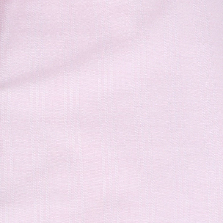 スーツセレクト 【発送在庫あり】【SUIT SELECT×Samantha Thavasa】【長袖】リボン&フリル取り外しスキッパー/ピンク×ドビーストライプ/形態安定 ピンク系(桃)