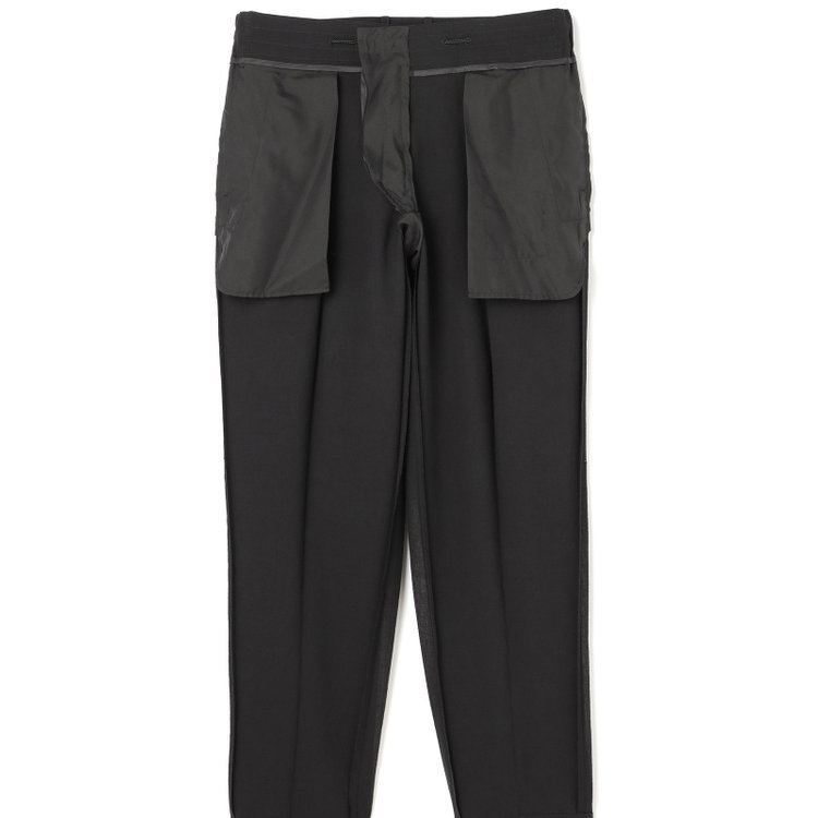 シルバーライン 【RBC】【春夏】3釦段返りシングルスーツ 2タック/ブラック/ドローコード&ウエストシャーリング/※パンツ裾上げ済仕様 黒