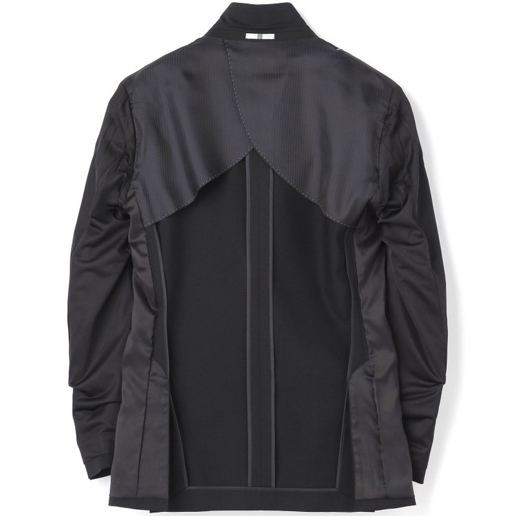 シルバーライン 【CLASSICO TAPERED】【年間】【結婚式対応可】2釦シングルフォーピーススーツ 1タック/ブラック＋コーディネートパンツグレー/両面ジレ/ウエストムーブ/4S SUSTAINABILITY&ECOLOGY FABRIC/※裾上げ必要 黒