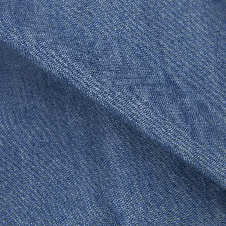 シルバーライン 【発送在庫あり】【CLASSICO TAPERED】ボタンダウンワイシャツ/ブルー/インディゴ染 青中間