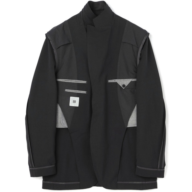 シルバーライン 【RBC】【春夏】3釦段返りシングルスーツ 2タック/ブラック/ドローコード&ウエストシャーリング/※パンツ裾上げ済仕様 黒