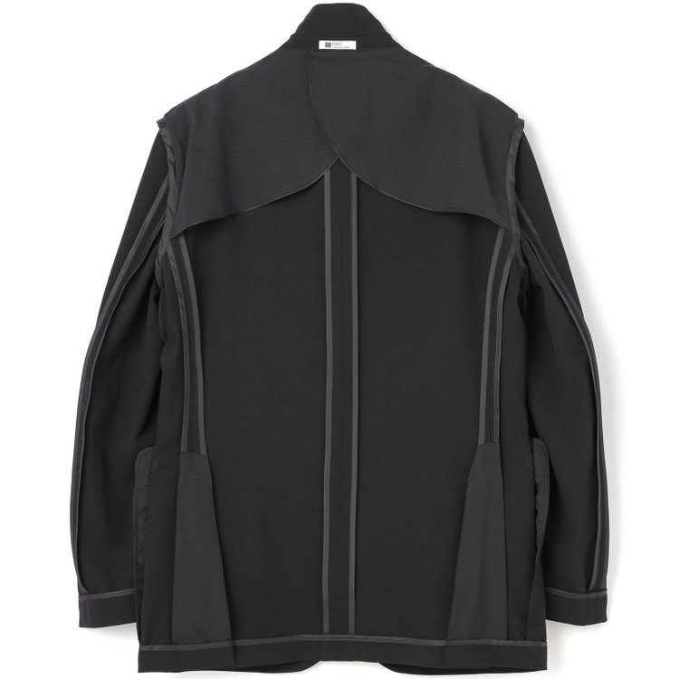 シルバーライン 【RBC】【春夏】3釦段返りシングルスーツ 2タック/ブラック/ドローコード&ウエストシャーリング/※パンツ裾上げ済仕様 黒