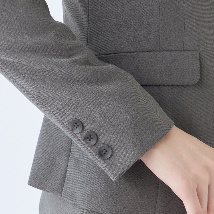 ブラックライン 【SKINNY】【年間】1釦シングルジャケット/グレー×シャドーツイル/ウォッシャブル グレー中間