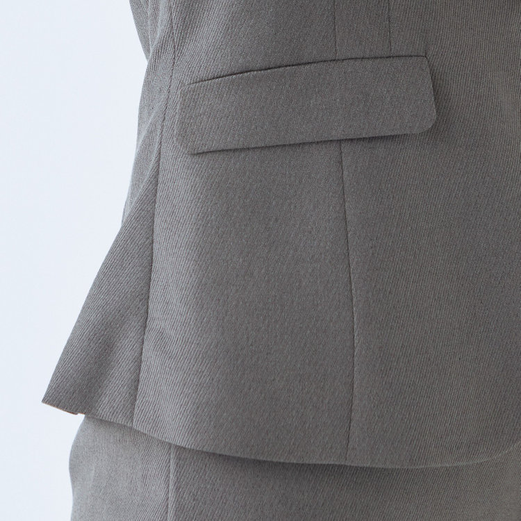 ブラックライン 【SKINNY】【年間】1釦シングルジャケット/グレー×シャドーツイル/ウォッシャブル グレー中間