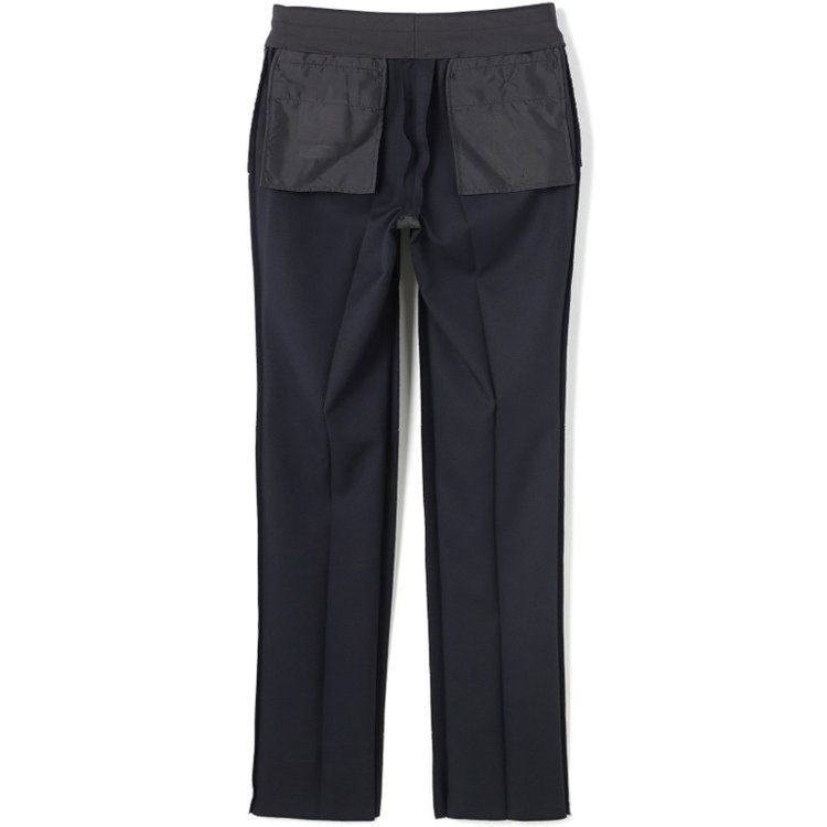 ブラックライン 【KSW】【年間】2釦シングルスーツ 0タック/ネイビー×シャドーストライプ/ウォッシャブルパンツ※裾上げ必要 紺濃色