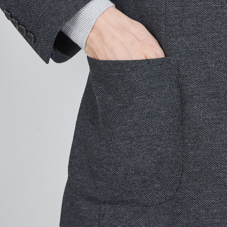 シルバーライン 【CLASSICO TAPERED】【秋冬】2釦シングルジャケット/グレー/4S SUSTAINABILITY&ECOLOGY FABRIC グレー濃色
