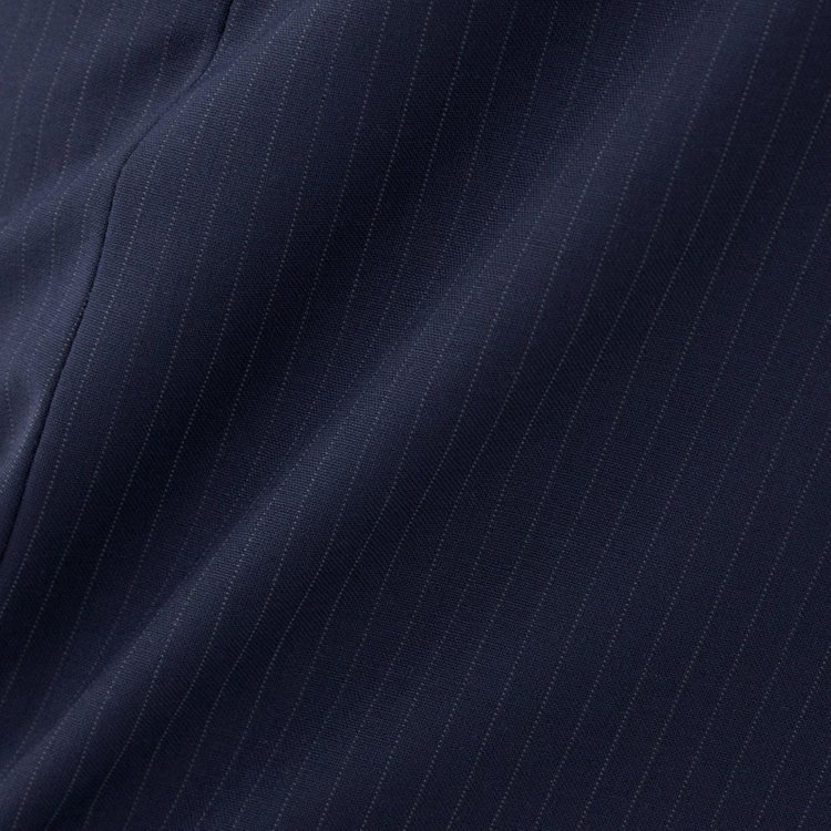 スーツセレクト 【SUIT SELECT×Samantha Thavasa】【年間】Aラインスカート/ネイビー×ストライプ/4S/マシンウォシャブル ネイビー系(紺)