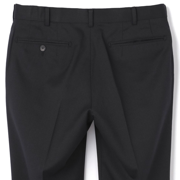 シルバーライン 【CLASSICO TAPERED】【年間】【結婚式対応可】2釦シングルフォーピーススーツ 1タック/ブラック＋コーディネートパンツグレー/両面ジレ/ウエストムーブ/4S SUSTAINABILITY&ECOLOGY FABRIC/※裾上げ必要 黒
