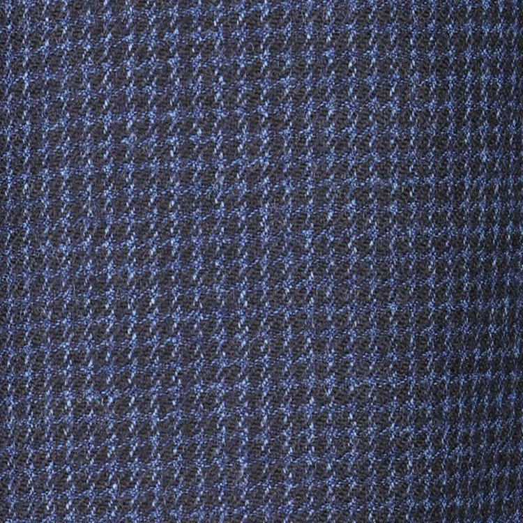 スーツセレクト 【WEB限定/OUTLET】【CLASSICO TAPERED】【秋冬】3釦段返りシングルスーツ 2タック/ネイビー＆ブラック×ハウンドトゥース/パッチポケット/サイドAJ/NEW ZEALAND WOOL MIX ネイビー系(紺)