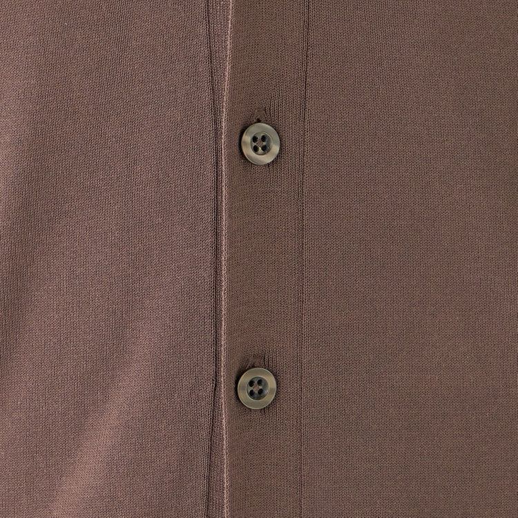 スーツセレクト 【RBC】【春夏】コットンレーヨンニットカーディガン/ブラウン 茶淡色