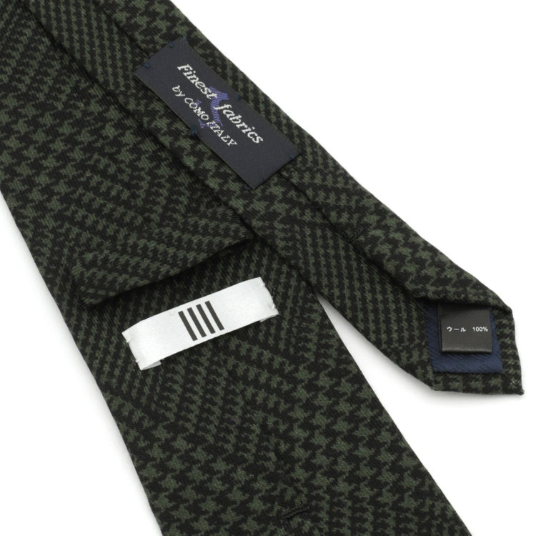 SUIT SELECT　アウトレット 【WEB限定/OUTLET/汚れ・キズ等有】【SILVER LINE】ウールチェックネクタイ 8.5cm幅/グリーン×ブラック/Finest fabrics by COMO ITALY その他