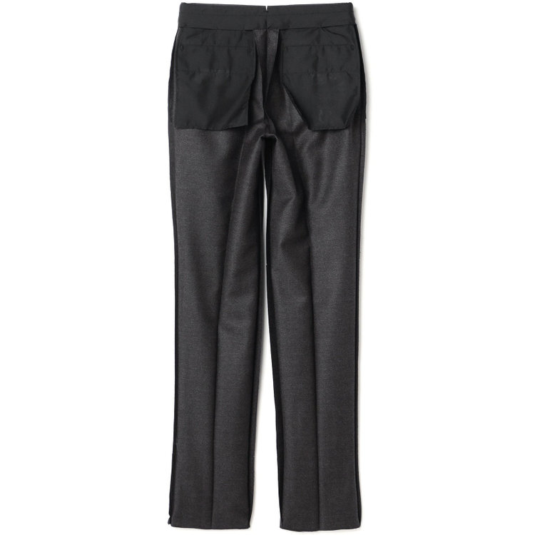 シルバーライン 【発送在庫あり】【CLASSICO TAPERED】【秋冬】3釦段返りシングルスーツ 2タック/グレー×ヘリンボーン/ウエストムーブ/MARZOTTO/※裾上げ必要 グレー濃色