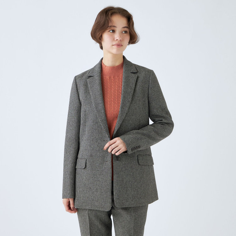 シルバーライン 【SL】【秋冬】 ハイネック ニットセーター/オレンジ/マシンウォッシャブル 橙淡色