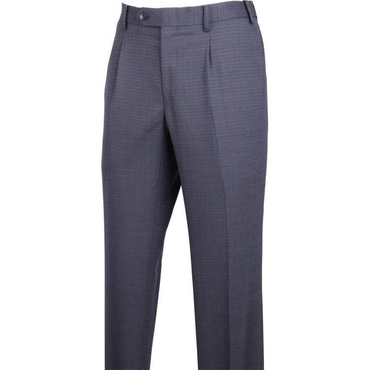 スーツセレクト 【WEB限定/OUTLET】【CLASSICO TAPERED】【春夏】スペアパンツ付き/2釦シングルスーツ 1タック/ネイビー×チェック/ウエストシャーリング/4S SUSTAINABILITY&ECOLOGY FABRIC ネイビー系(紺)